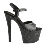 Leatherette 18 cm Pleaser SKY-309MMG glitter high heels shoes