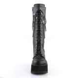 Leatherette DemoniaCult RANGER-303 Mens Lace Up Boots