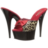 Leopard 15 cm Pleaser DELIGHT-601-6 High Platform Mules