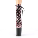 Leopard 20 cm FLAMINGO-1020LP3 Pole dancing ankle boots