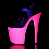 Neon Pink 20 cm Pleaser FLAMINGO-808UV High Heel Platform