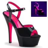 Patent 15 cm KISS-209TT High Heeled Sandal Neon Platform