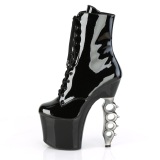 Patent 18 cm IRONGRIP-1020 Brass knuckles ankle boots womens