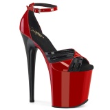 Patent 20 cm FLAMINGO-884 red pleaser shoes with high heels