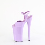 Patent 25,5 cm BEYOND-009 Purple extrem platform high heels shoes