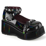 Patent 7 cm CUBBY-25 emo platform maryjane shoes with buckles