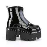 Patent 9 cm ASHES-100 demoniacult ankle boots platform