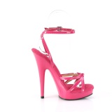 Patent pink sandals 15 cm SULTRY-638 fabulicious high heels sandals