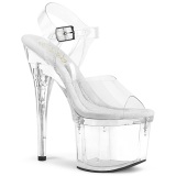 Perspex platform 18 cm TREASURE-708EST pleaser high heels transparent