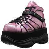 Pink Leatherette 7,5 cm NEPTUNE-100 Platform Mens Gothic Shoes