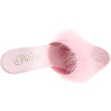 Pink Transparent 13 cm Fabulicious LIP-101-8 Platform High Mules