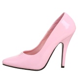 Pink Varnished 13 cm SEDUCE-420 pointed toe pumps high heels