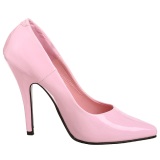 Pink Varnished 13 cm SEDUCE-420 pointed toe pumps high heels