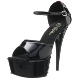 Red 15 cm DELIGHT-660FH Corset High Heel Shoes