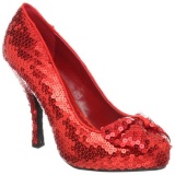 Red Sequins 11,5 cm OZ-06 High Heeled Evening Pumps Shoes