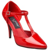 Red Shiny 10,5 cm VANITY-415 High Heel Pumps for Men