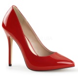 Red Shiny 13 cm AMUSE-20 Pumps High Heels for Men