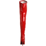 Red Shiny 13 cm SEDUCE-3000 overknee high heel boots