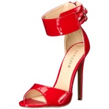 Red Varnish 13 cm SEXY-19 High Heeled Evening Sandals