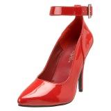 Red pumps 13 cm SEDUCE-431 ankle strap high heels pumps