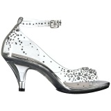 Rhinestones 8 cm BELLE-330RS high heeled sandals