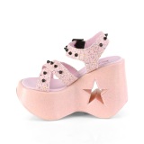 Rose 13 cm DemoniaCult DYNAMITE-02 lolita sandals wedge sandals