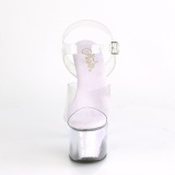 Silver 18 cm SKY-308MC Hologram platform high heels shoes