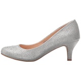 Silver Rhinestone 6,5 cm DORIS-06 High Heeled Evening Pumps Shoes