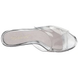 Transparent 13 cm Fabulicious POISE-501 womens mules shoes