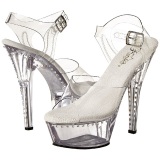 Transparent 15 cm Pleaser KISS-208LS High Heels Platform