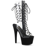 Transparent 18 cm ADORE-700-60FS Exotic pole dance boots