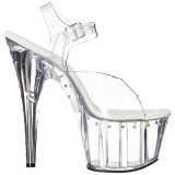 Transparent 18 cm Pleaser ADORE-708LS High Heels Platform