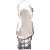 Transparent 18 cm Pleaser MOON-708DM High Heels Platform