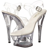 Transparent 18 cm Pleaser MOON-708DM High Heels Platform