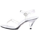 Transparent 8 cm BELLE-308 High Heels for Men