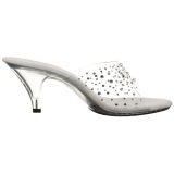 Transparent Strass 8 cm BELLE-301RS High Women Mules Shoes for Men