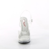 Transparent sandals platform 12,5 cm GLORY-508 Fabulicious high heels sandals