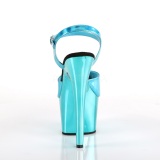 Turquoise 18 cm ADORE-709HGCH Hologram platform high heels shoes