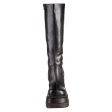 Vegan 11,5 cm SHAKER-100 demoniacult knee boots wedges platform