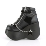 Vegan 13 cm DYNAMITE-101 demoniacult ankle boots wedges platform