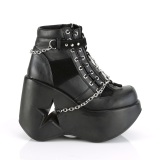 Vegan 13 cm DYNAMITE-101 demoniacult ankle boots wedges platform