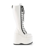 Vegan 15 cm WAVE-200-2 demoniacult knee boots wedges platform