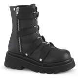 Vegan 6,5 cm RENEGADE-50 alternative ankle boots platform black