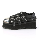 Vegan 7 cm GRAVEDIGGER-03 Platform Mens Gothic Shoes