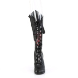 Vegan 9,5 cm GLAM-243 demoniacult alternative boots black