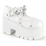 Vegan 9 cm ASHES-33 alternative shoes platform white