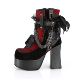 Velvet 11,5 cm CHARADE-110 demoniacult ankle boots platform