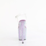 Violet 20 cm 808RRS Pole dance high heels shoes rhinestones platform