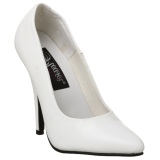 White Shiny 10 cm VANITY-420 Pumps High Heels for Men