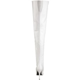 White Shiny 13 cm SEDUCE-3010 overknee high heel boots